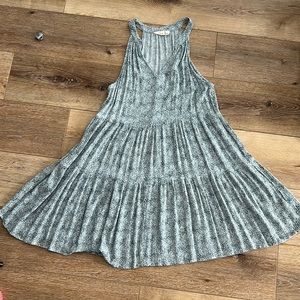 Sleeveless blue floral dress S